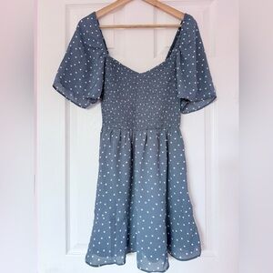 Abercrombie & Fitch Textured Blue Top